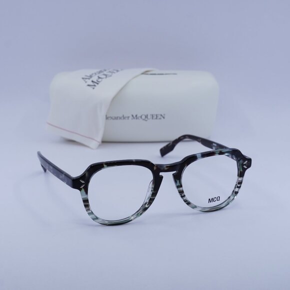 McQ by Alexander McQueen MQ0348O 004 Aviator Eyeglasses 50mm – Havana - Picture 1 of 10